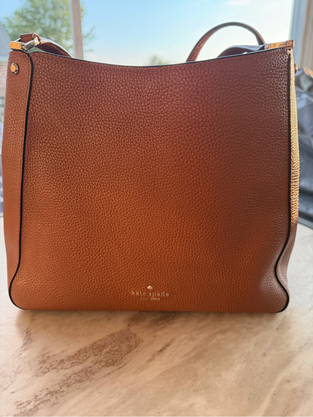 Kate Spade Leila Medium Triple Compartment Shoulder Bag (Warm Gingerbread) - Picture 12 of 12